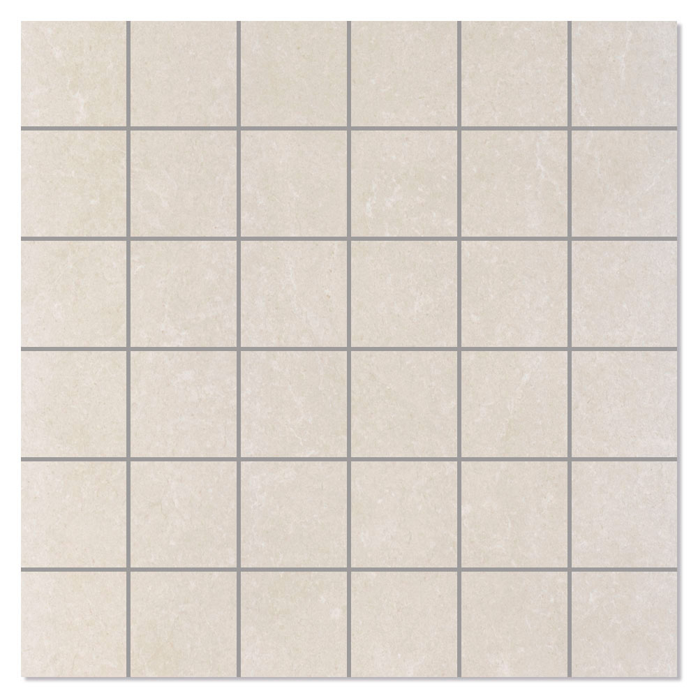 Mosaik Klinker Larva Beige Mat 30x30 (5x5) cm